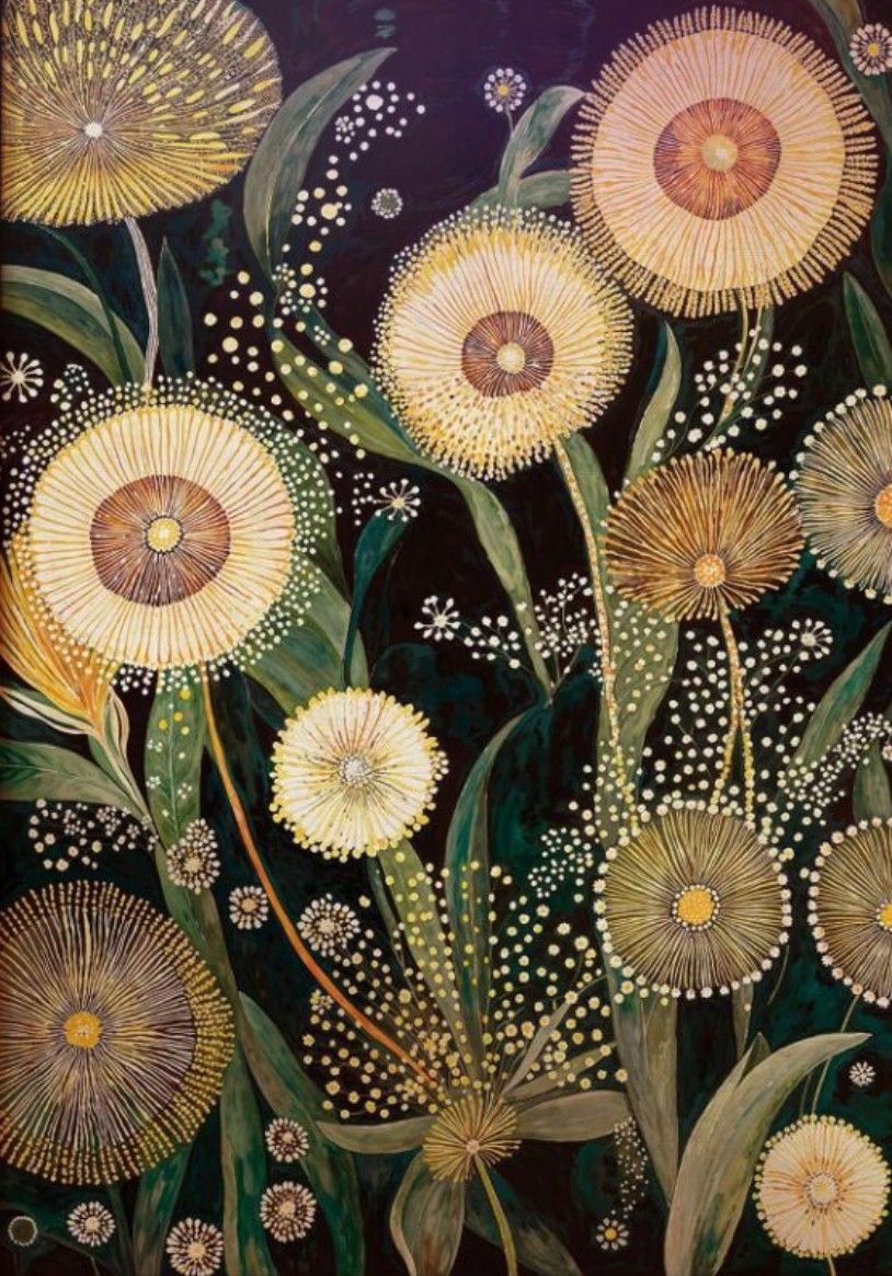 Dandelion spores drifting — seeding new networks