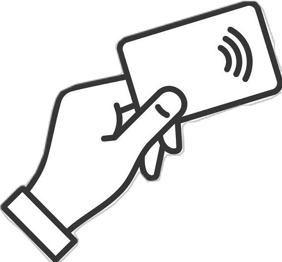 NFC card held in hand at a hardware meetup