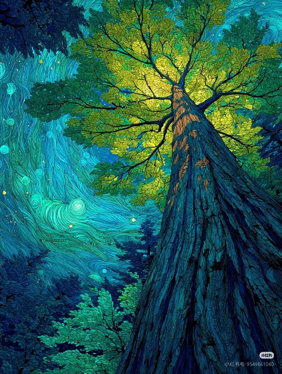 Vivid tree — the harvest growing